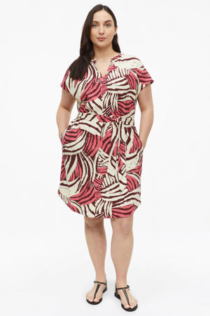 linnen zomerjurk multi