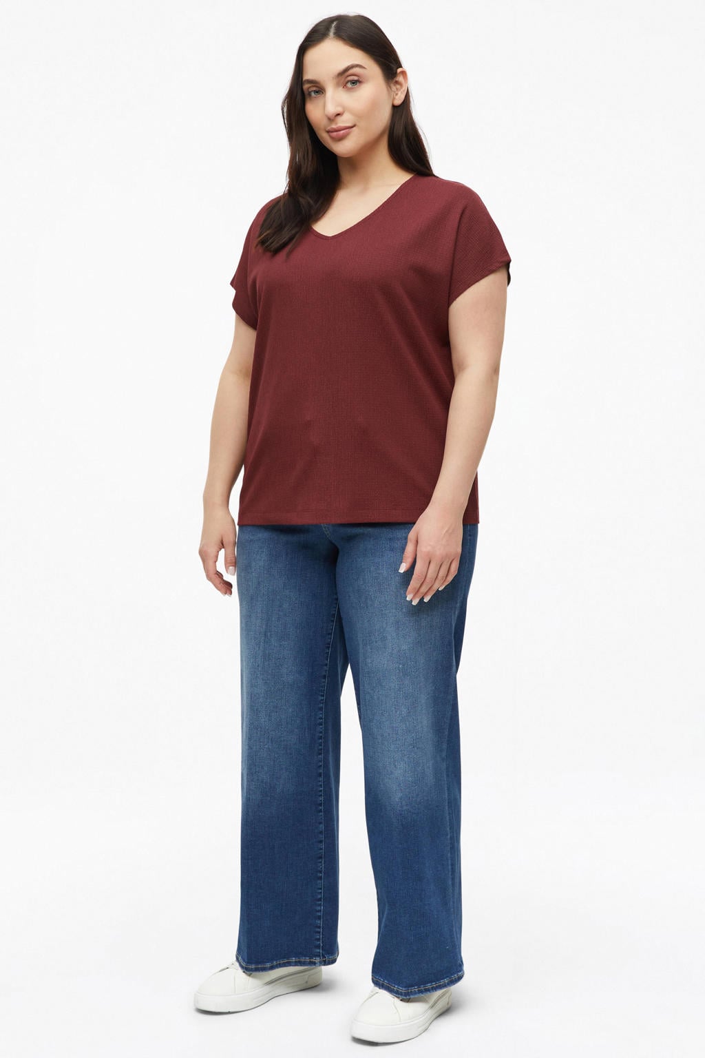 s.Oliver Curve top donkerrood