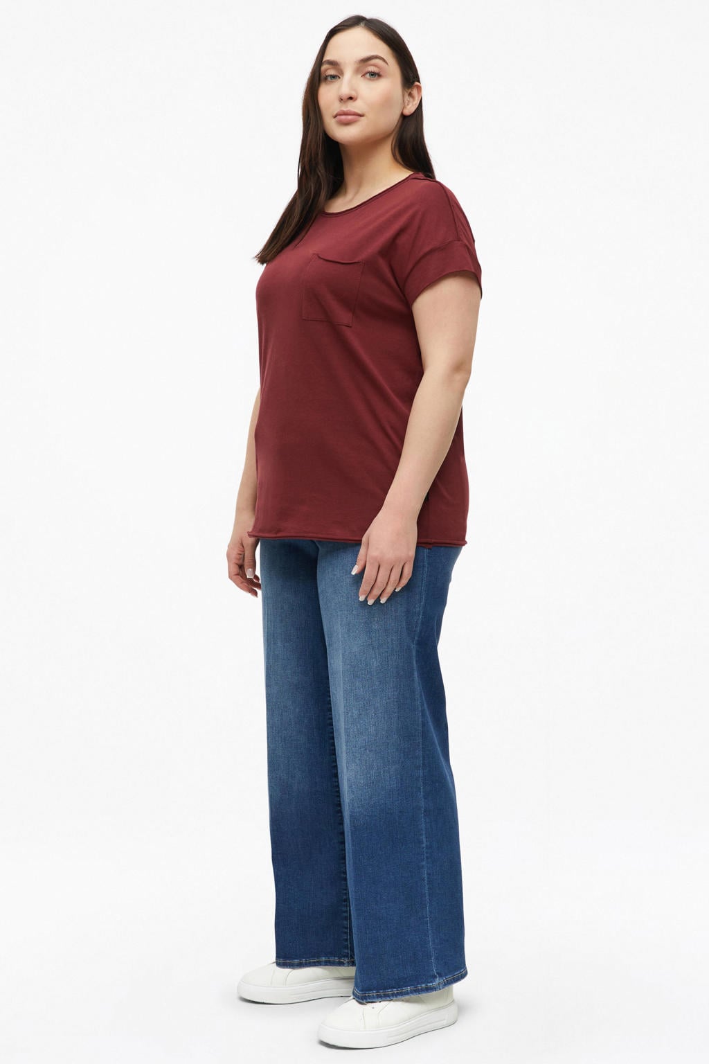 s.Oliver Curve top donkerrood