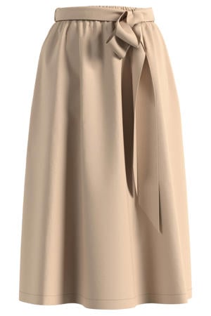 midi rok beige