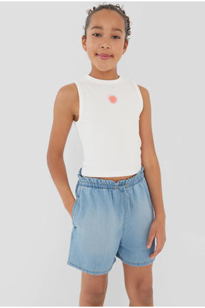 short light blue denim