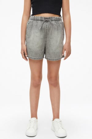short grey denim