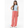 s.Oliver high waist gestreepte casual broek roze