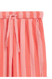 thumbnail: s.Oliver wide leg high waist gestreepte casual broek roze