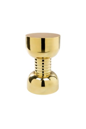 Gonna Make You Sweat Metal Bijzettafel/ kruk Rond 29 cm Goud