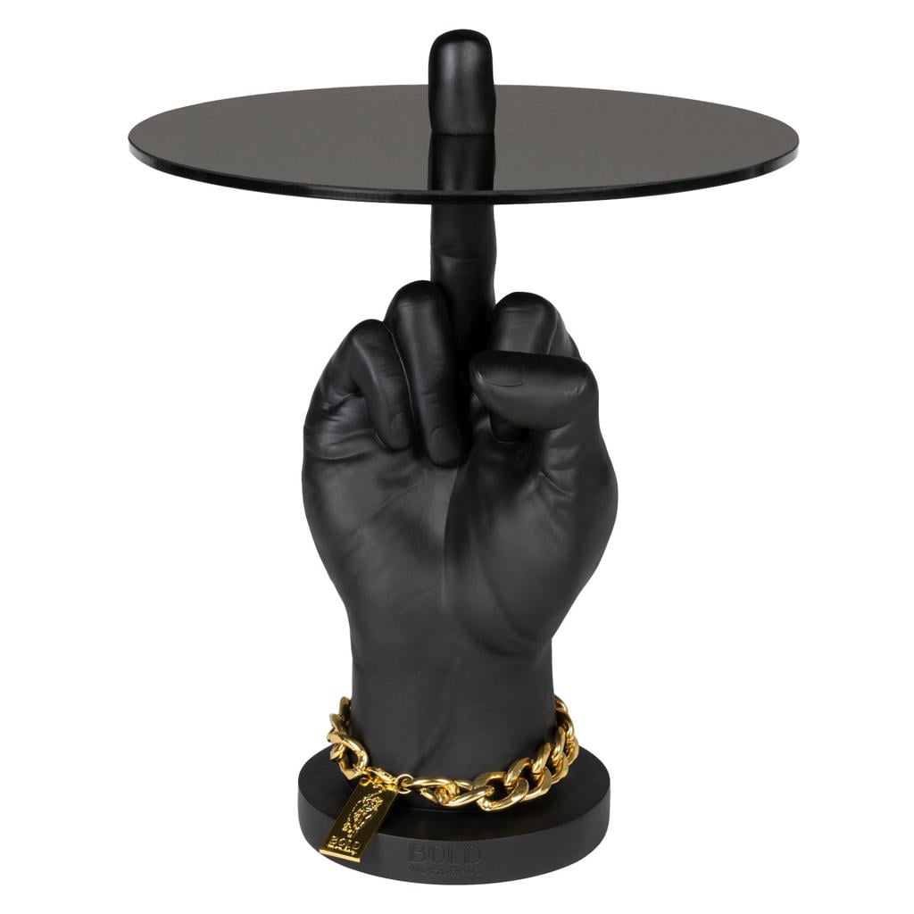 Bold Monkey Bold Monkey Fother Mucker Bijzettafel Zwart