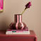 NOUS Living vaas Hilde 20x25,5 cm - roodbruin/roze