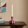NOUS Living kandelaar Hanna 11,5x10,5 cm - roze/burgundy