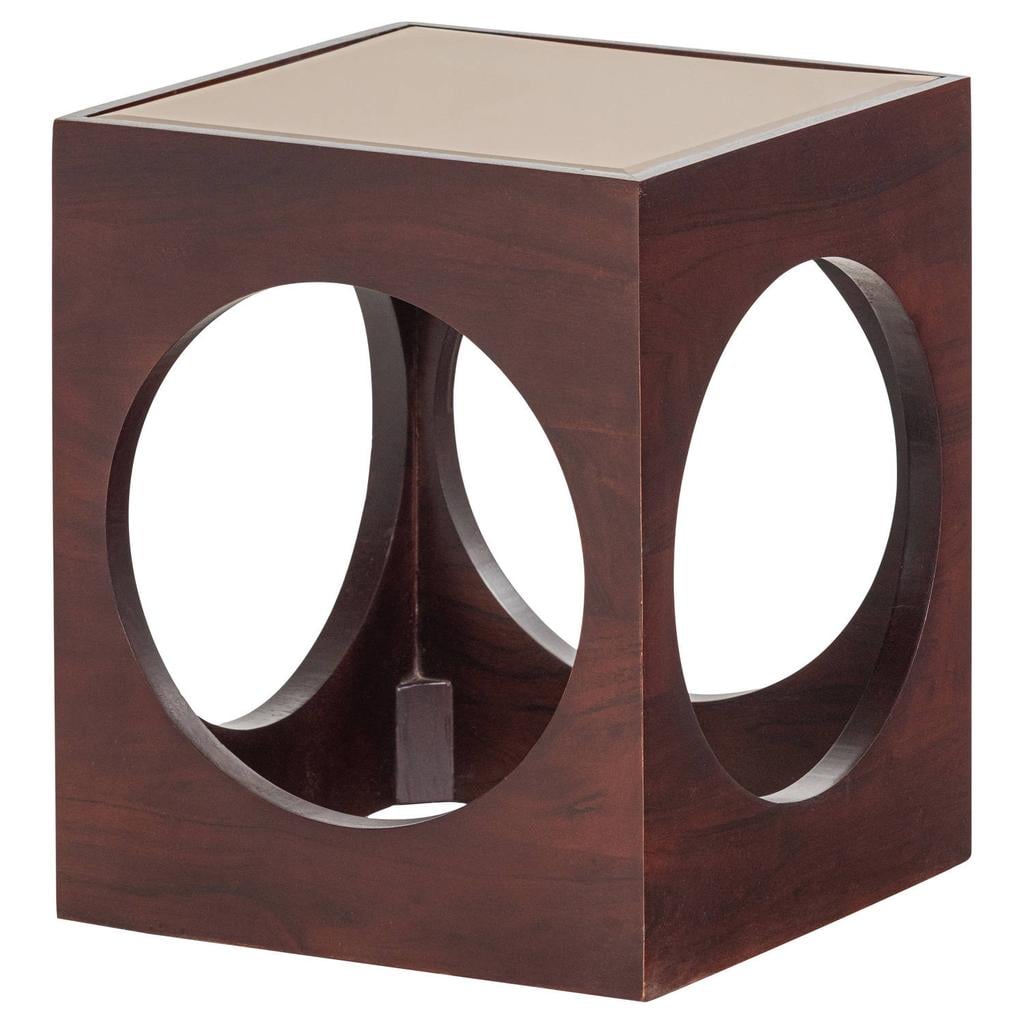 WOOOD WOOOD Trax Bijzettafel - Acaciahout - Bruin - 45x37x37