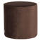 WOOOD WOOOD Sara Poef Hoog 46xØ46 cm - Velvet - Donkerbruin
