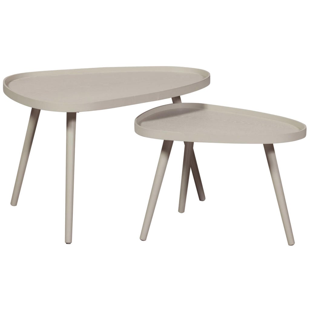 WOOOD bijzettafel (set van 2) Nissa