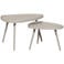 WOOOD WOOOD Nissa Bijzettafels - Zand - Set van 2 - 39x71x52
