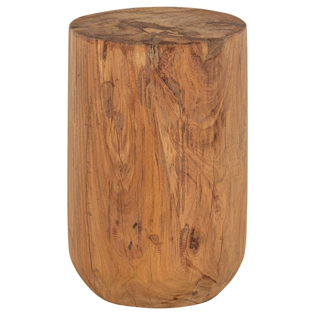 WOOOD Viri Bijzettafel - Hout - Naturel - 40x35x35