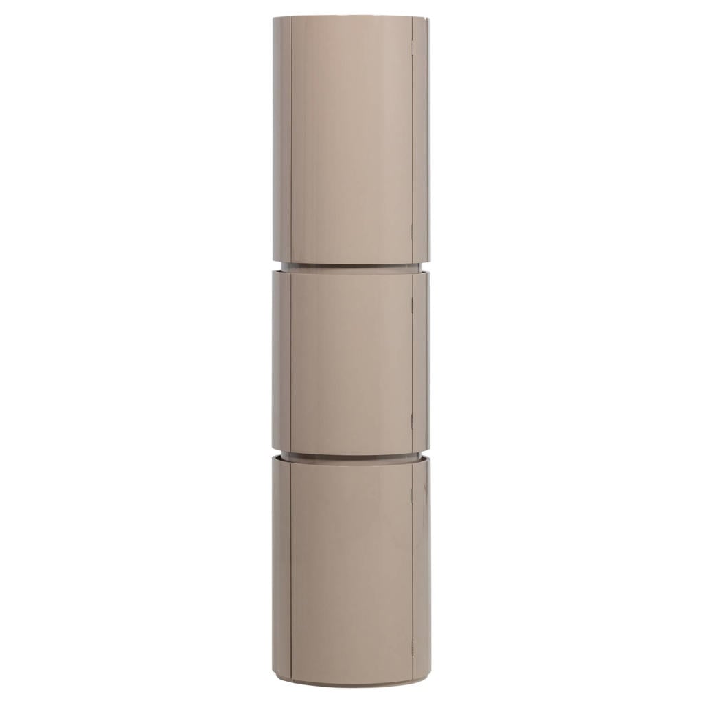 WOOOD Sera Ronde Kast 188xØ45 cm - Hout - Hoogglans Zand - 188x45x45