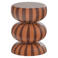 WOOOD WOOOD Ravo Bijzettafel - Metaal - Roze/Bruin - 46x36x36
