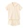 Mango Kids katoenen gestreepte shortama - lichtgeel