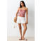 MANGO TEEN strapless top roze