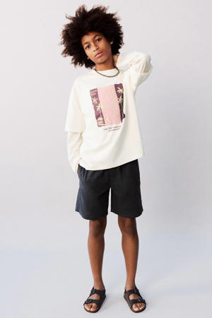 casual short antraciet
