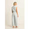 Expresso travelstof blouse lichtblauw