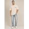 Kultivate oversized T-shirt met backprint - zand