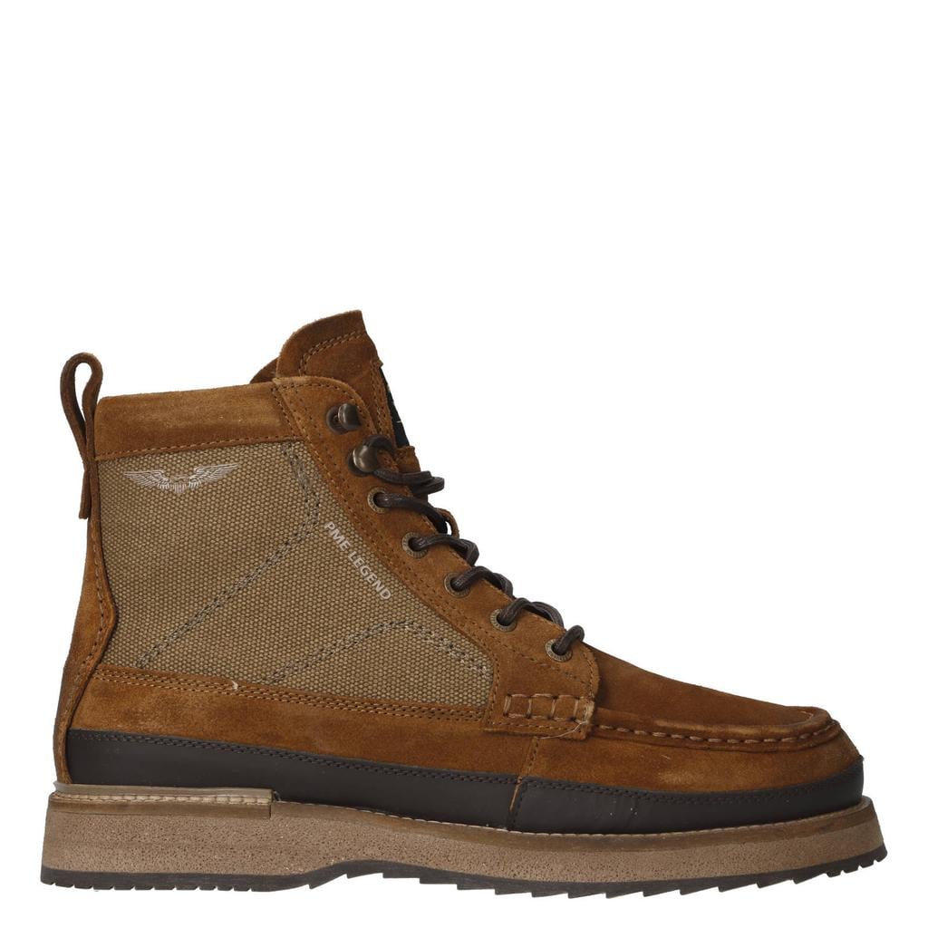 PME Legend suède veterschoenen - cognac