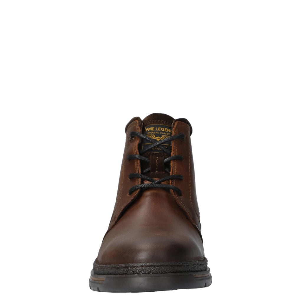 PME Legend DB-10 leren veterboots met profielzool - cognac
