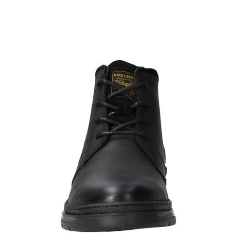 PME Legend Tarmac DB-10 leren veterboots met profielzool zwart
