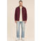 Kultivate regular fit overshirt - donkerrood