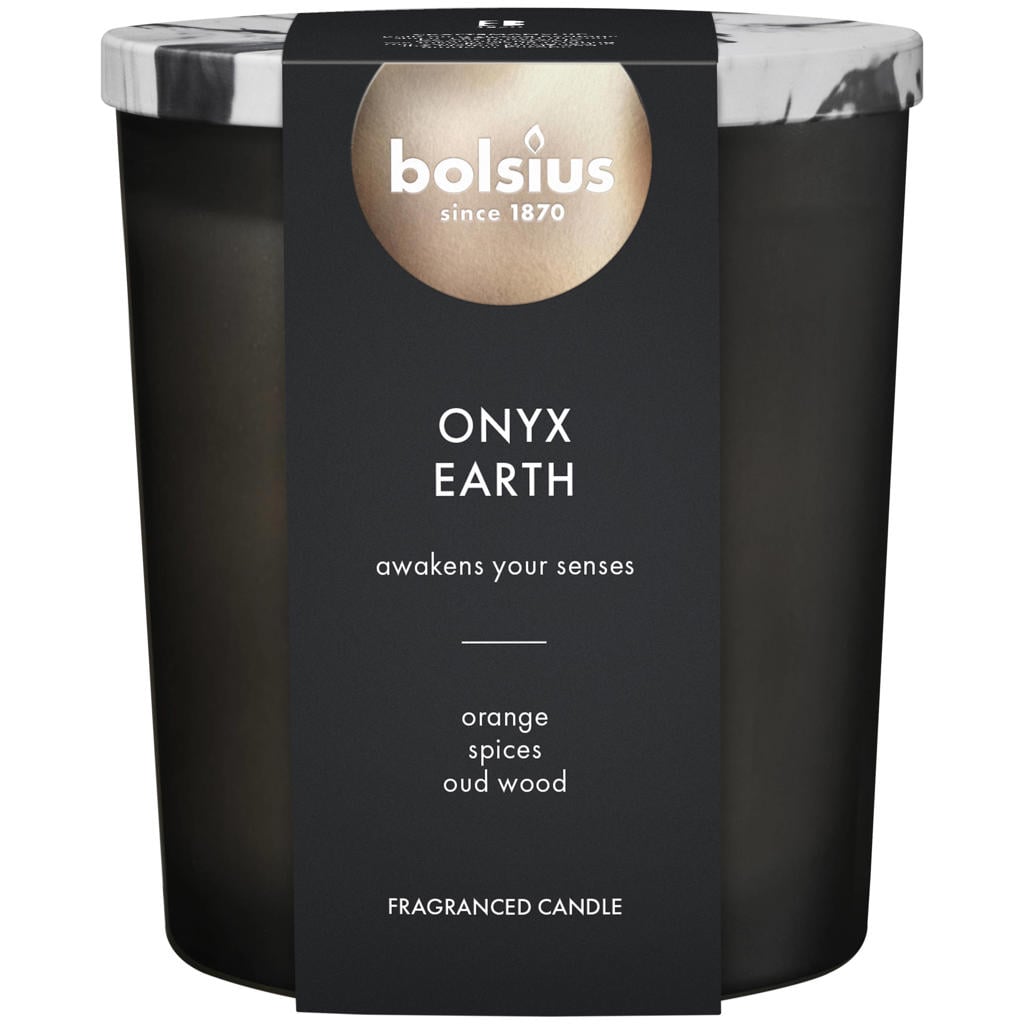 Bolsius geurkaars - Onyx Earth (75 branduren)