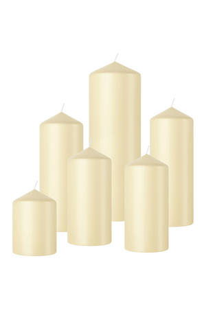 stompkaars glanzend beige (set van 6)