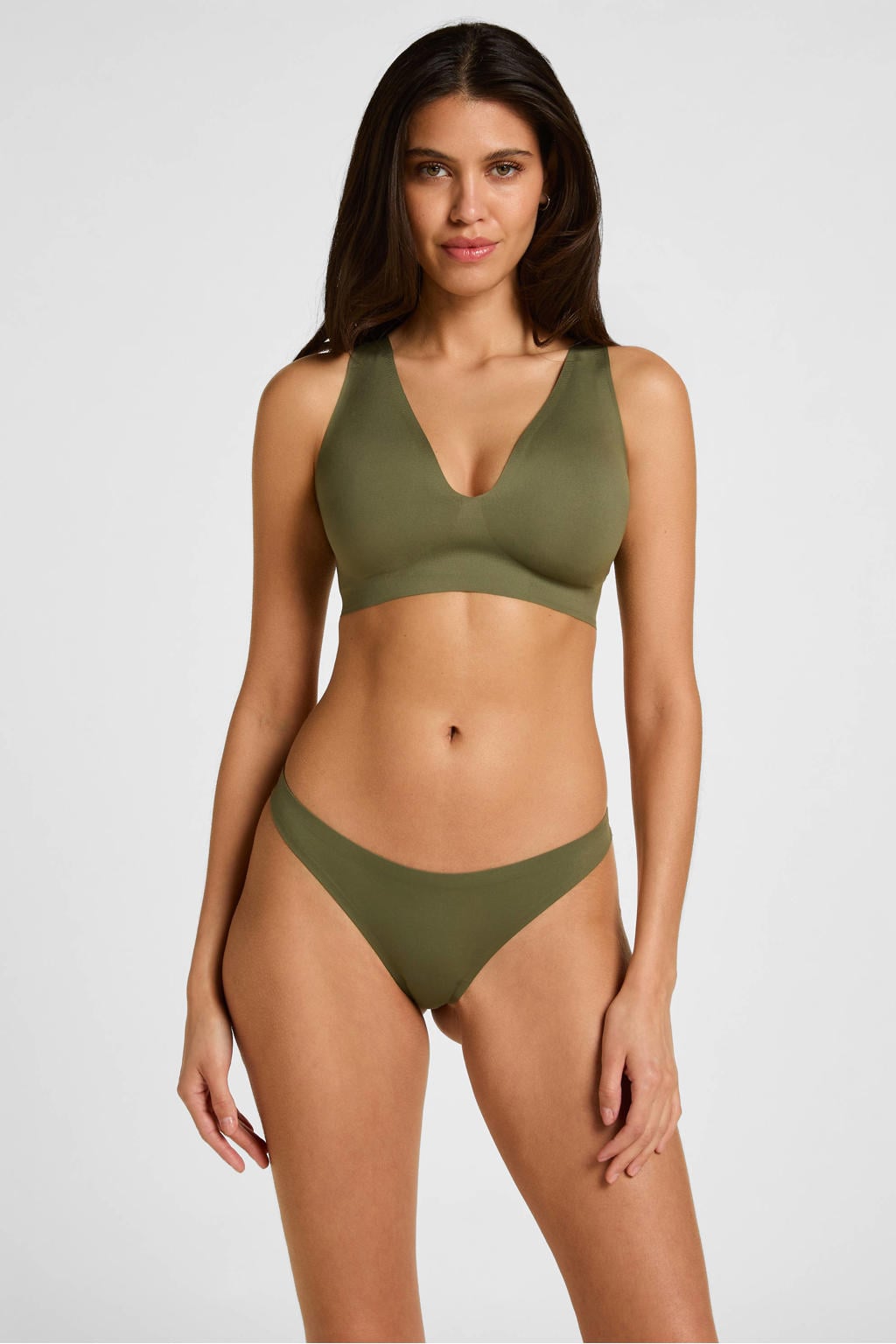 Hunkemöller Super Comfort voorgevormde seamless bh zonder beugel - groen