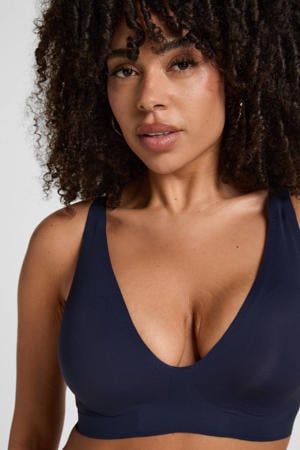 voorgevormde bh zonder beugel Super Comfort donkerblauw