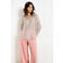 LOLALIZA blouse met stippen ecru