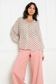 thumbnail: LOLALIZA blouse met stippen ecru
