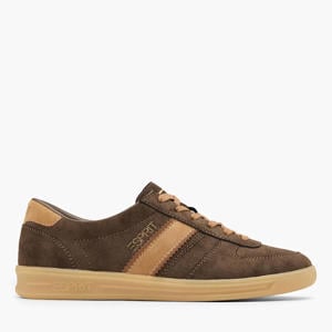 suèdelook sneakers - bruin