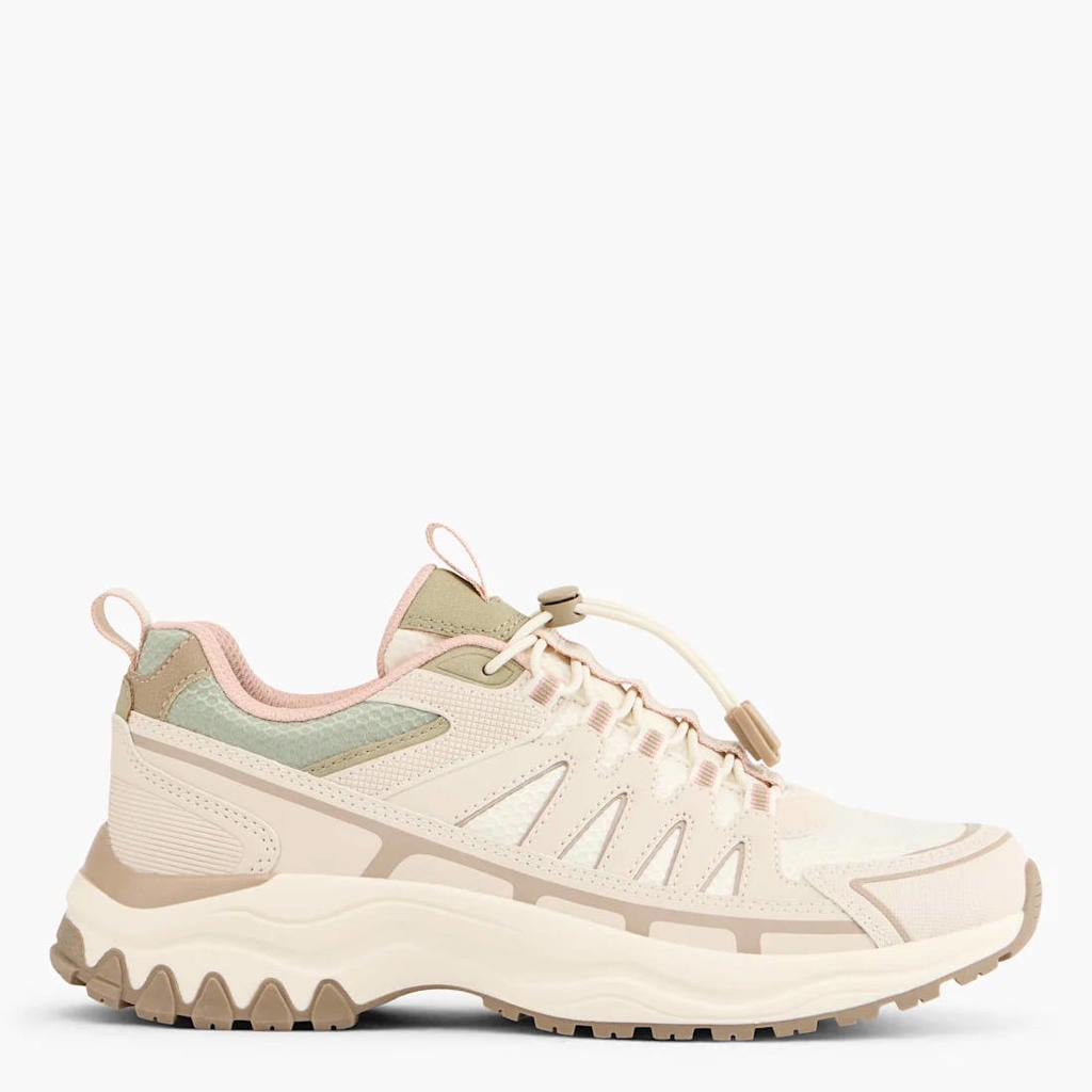 Landrover chunky imitatieleren sneakers - ecru