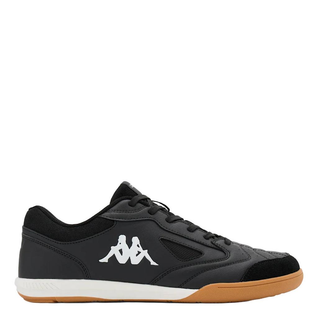 Zwarte heren Kappa sneakers met logo - van rubber/imitatie leer/textiel