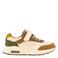 Vty chunky imitatieleren sneakers - beige/oker/groen