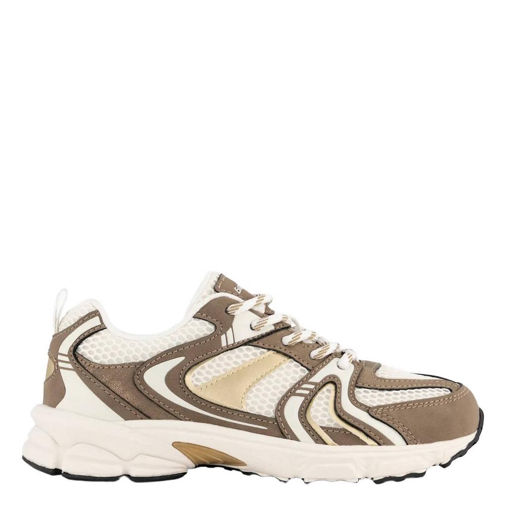 Bruine meisjes Graceland imitatieleren sneakers - met veters