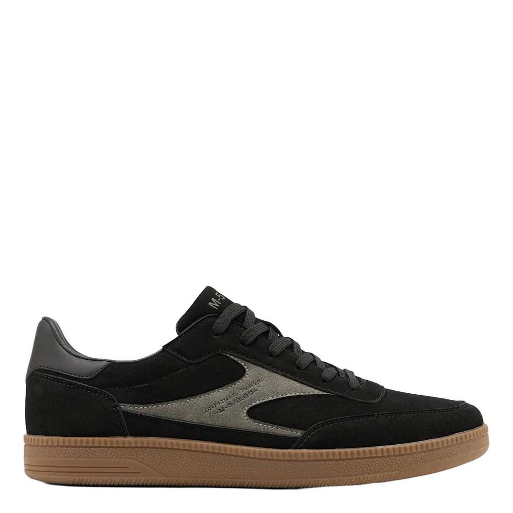Zwarte heren Memphis One suèdelook sneakers - met veters