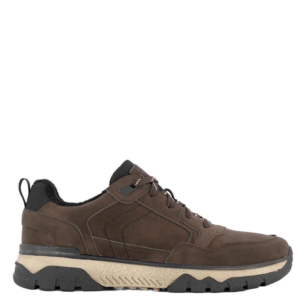 Bruine heren Easy Street suèdelook sneakers - met veters