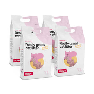 Kattenbakvulling Tofu Babypowder x 4 pack Cat Litter