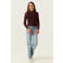 Garcia aansluitende longsleeve met print - donkerrood