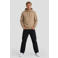 Pure Path regular fit hoodie met backprint - taupe