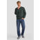 Pure Path regular fit sweater met backprint - donkergroen