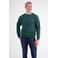 LERROS regular fit gemêleerde sweater - donkergroen