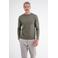 LERROS regular fit longsleeve - olijfgroen