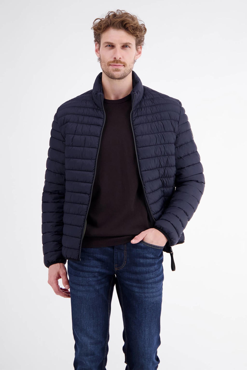 LERROS gewatteerde jas - donkerblauw
