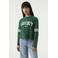 Garcia rechtvallende longsleeve met tekst - groen