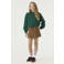 Garcia boxy sweater met backprint - groen